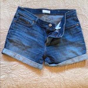 Ann Taylor loft blue jean roll up short
